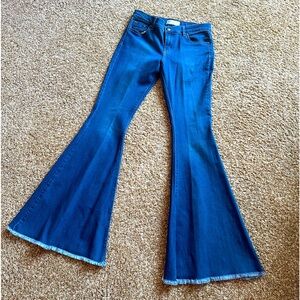 Free people bell bottom jeans.
